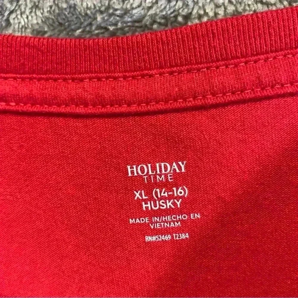 Santa Claus is Coming to Town long sleeve T-shirt boys size 14/16‎ husky